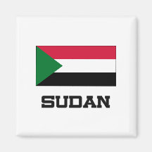Sudan Flag Magnet