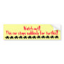 Suddenly stop for turtles bumper sticker