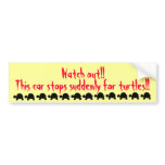 Suddenly stop for turtles bumper sticker bumper stickers