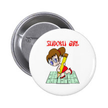 Sudoku Girl Brown Hair Pins