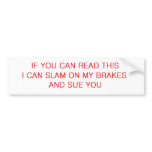 sue you bumper stickers