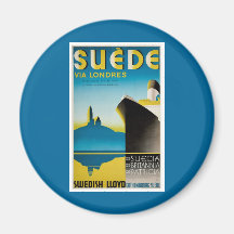 Suede via Londres Fridge Magnets