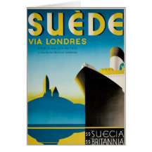 Suede via Londres Greeting Card