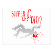 Suffer Like G Did - Arcade Game Gamer Gaming Postcard