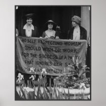 Suffrage Women Protesting for Their Right to Vote