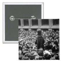 Suffragette Hits The Street: early 1910s Pinback Button