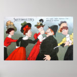 Suffragettes Political Cartoon Print