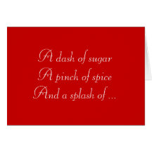 Sugar and Spice Christmas Card
