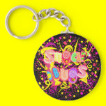 Sugar Bugs Red & Black logo Keychain