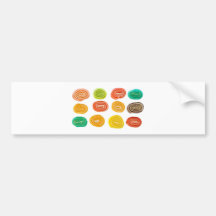 sugar candies bumper stickers