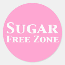 Sugar Free Zone Gifts Sticker