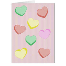 Sugar Hearts Card