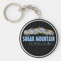 Sugar Mountain North Carolina mountains keychain
