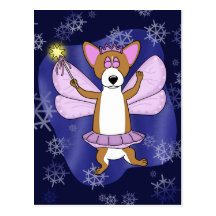 Sugar Plum Corgi Christmas Post Card