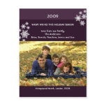 Sugar Plum Snowflakes :: Christmas Photo Postcard