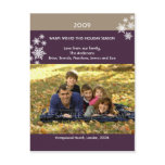 Sugar Plum Snowflakes :: Christmas Photo Postcard
