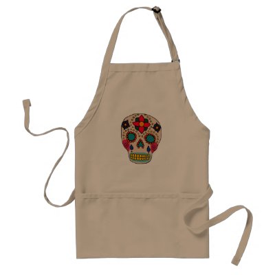 Sugar Skull Apron by JuJuGarden