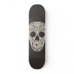 Sugar Skull art skateboard