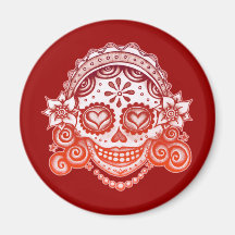 Sugar Skull Magnet - La Catrina