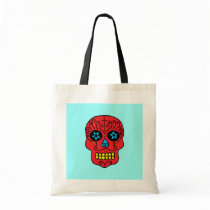 Sugar Skull Man Tote Bags