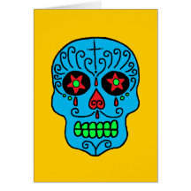 Sugar Skull Man Card