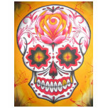 Sugar Skull Pinks and Golds Tank t-shirts