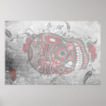 Sugar Skull Wedding Guest Signature Poster