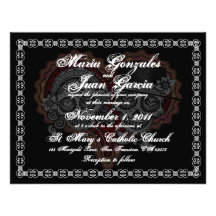 Sugar Skull Wedding Invitations