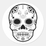 sugar skullz : 1 round sticker