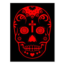 sugar skullz : 2 postcards