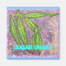 Sugar Snaps Refrigerator Magnet