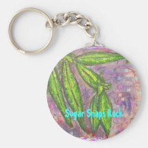 Sugar Snaps Rock Keychain