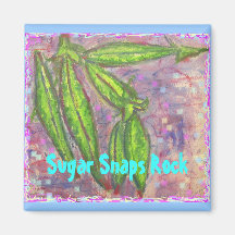 Sugar Snaps Rock Magnets