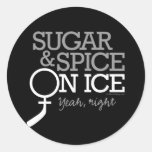 Sugar & Spice on Ice Round Stickers