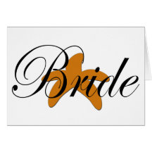 Sugar Starfish Bride Greeting Cards