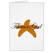 Sugar Starfish Flower Girl Card