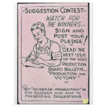 Suggestion Contest, Sign And Post Your Pledge flyers