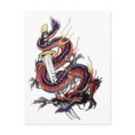 Sui Riu Japanese Dragon Katana postcards