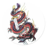 Sui Riu Japanese Dragon Katana stickers