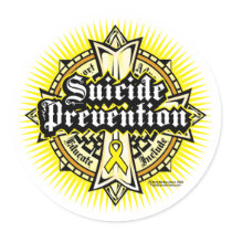 Suicide Prevention Celtic Cross stickers