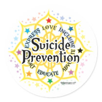 Suicide Prevention Lotus stickers
