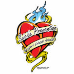 Suicide Prevention Tattoo Heart photo sculptures