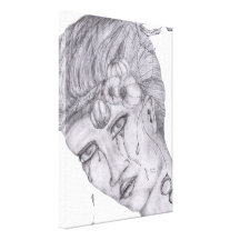 Suicide vamp sträckt canvastryck