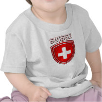 Suisse logo shield emblem flag of Switzerland T-shirt