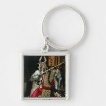Suit of armour and matching horse armour keychains