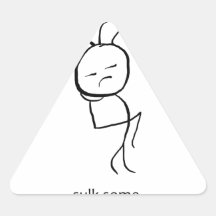 Sulk Some Triangle Stickers