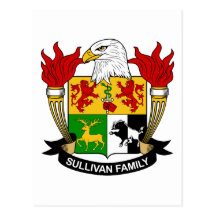 Sullivan Family Crest Postcards