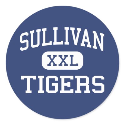 Sullivan - Tigers - High School - Chicago Illinois Sticker by customteamsportswear