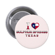 Sulphur Springs, Texas Pinback Buttons