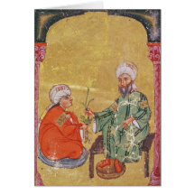 Sultan Ahmet III  with one of his disciples Card